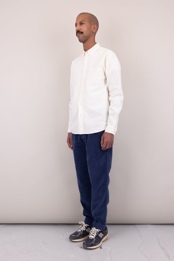 Folk Relaxed Fit Shirt - Ecru Tapestry