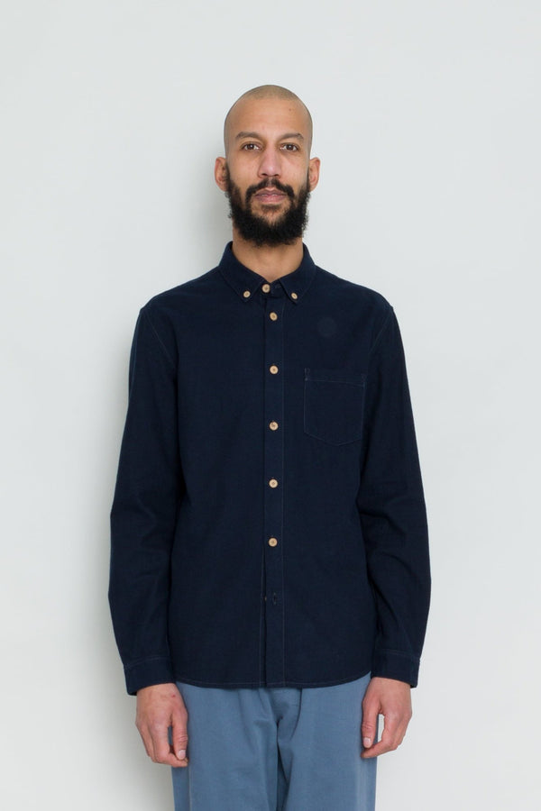 Folk Relaxed Fit Shirt - Navy Flannel
