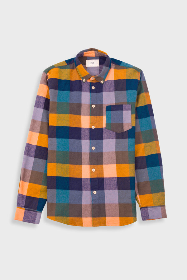 folk Relaxed Fit Shirt - Pumpkin Mix