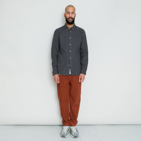 Folk Relaxed Fit Shirt - Slate Flannel
