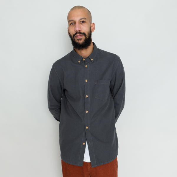 Folk Relaxed Fit Shirt - Slate Flannel