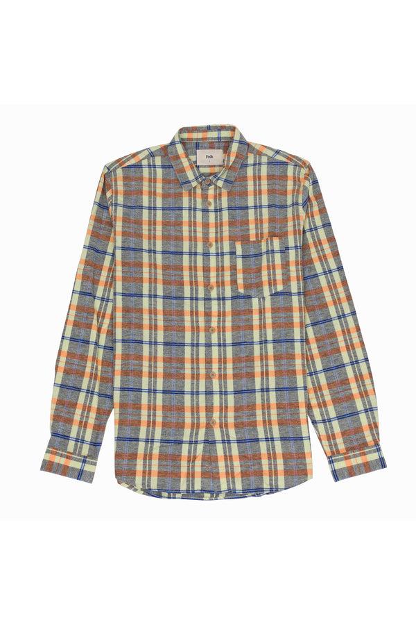 folk Relaxed Fit Shirt - Soft Yellow Multi Check
