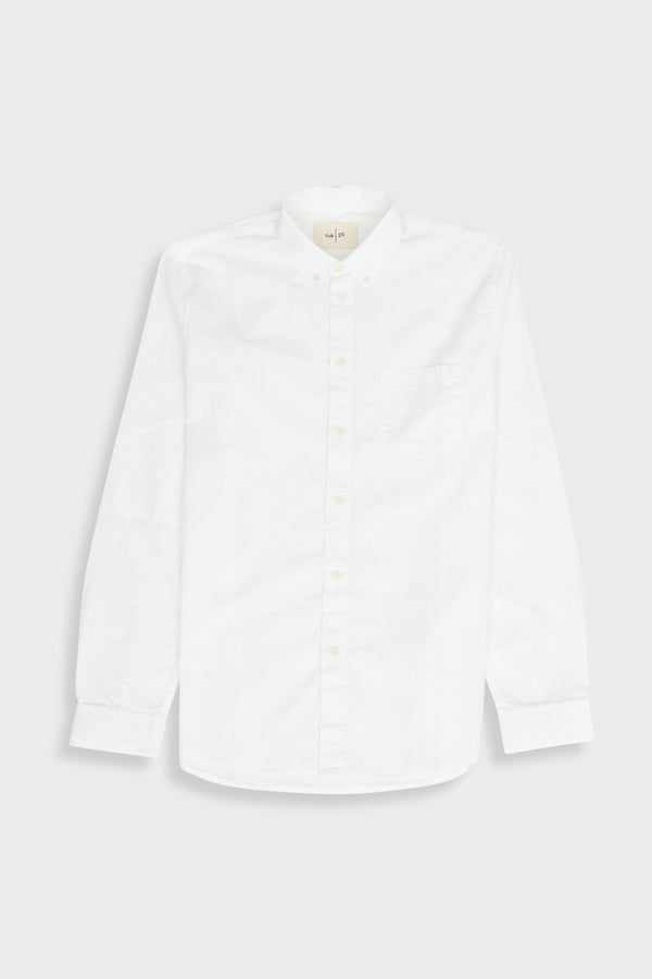 folk Relaxed Fit Shirt - White Fine Stripe