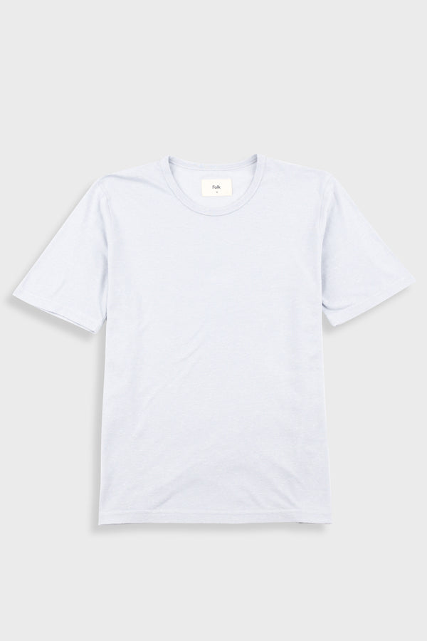 folk Relaxed Nep T-Shirt - Mineral Blue