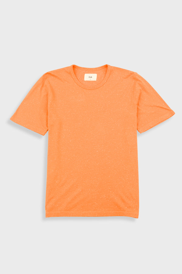 folk Relaxed Nep T-Shirt - Orange
