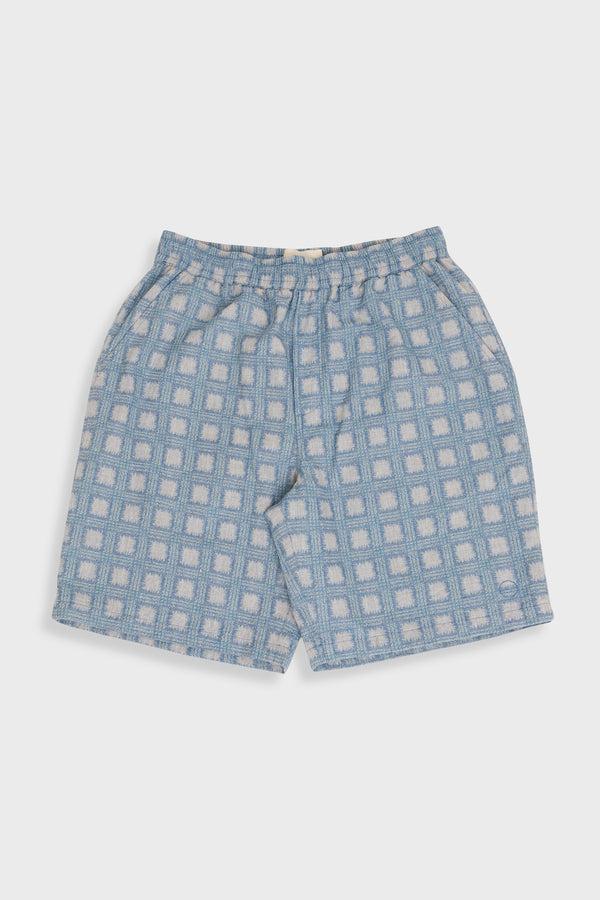 folk Relaxed Short - Blue Tile Tapestry