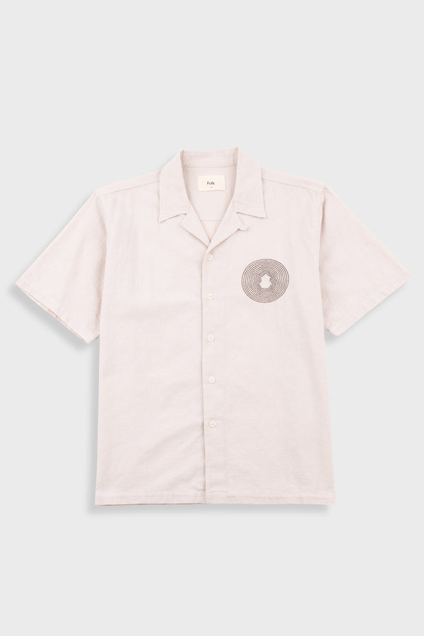 folk Relaxed Soft Collar Shirt - Light Stone