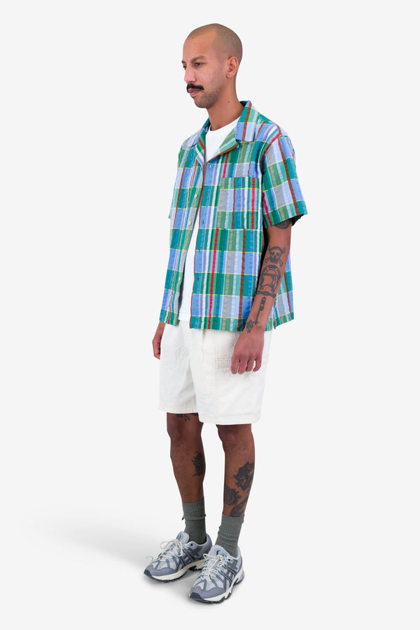 Folk Relaxed Soft Collar Shirt - Multicolour Check