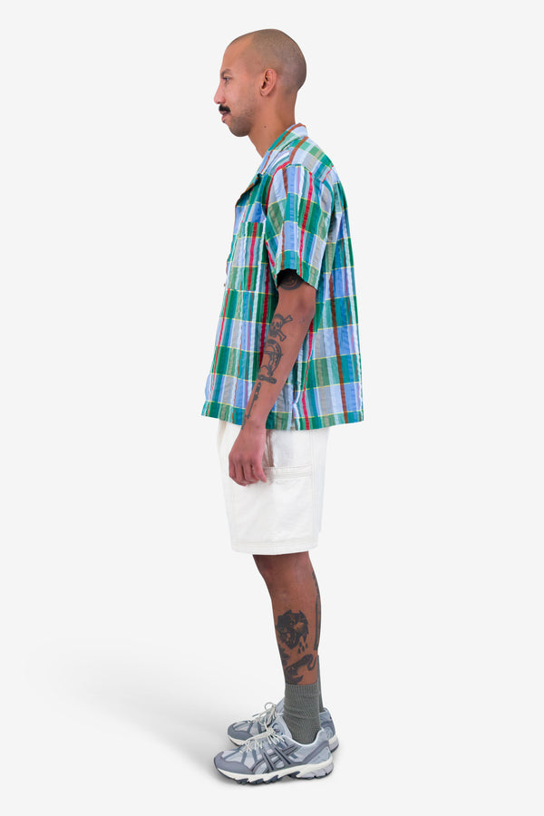 Folk Relaxed Soft Collar Shirt - Multicolour Check