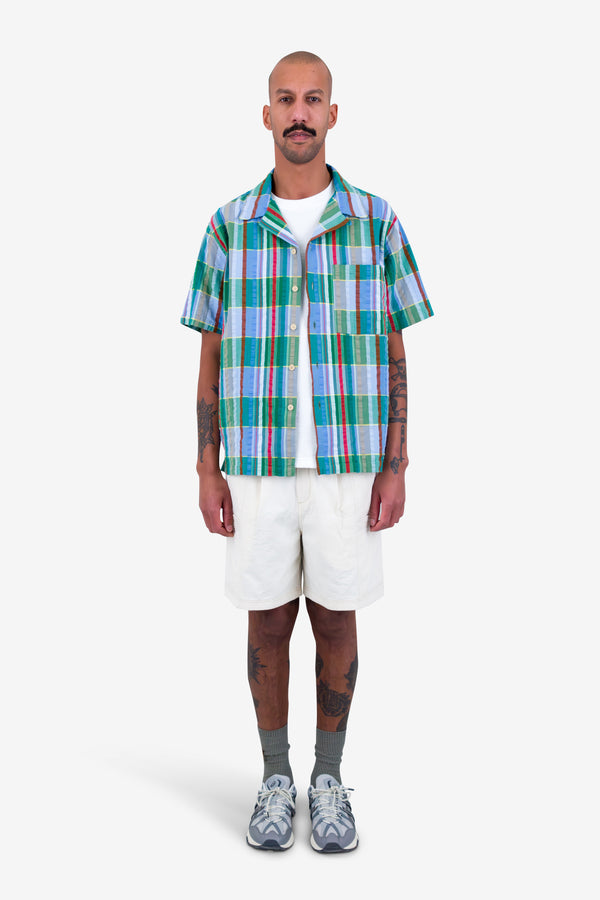 folk Relaxed Soft Collar Shirt - Multicolour Check