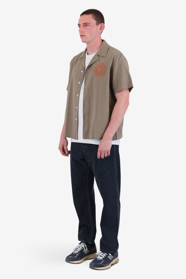 Folk Relaxed Soft Collar Shirt - Sage