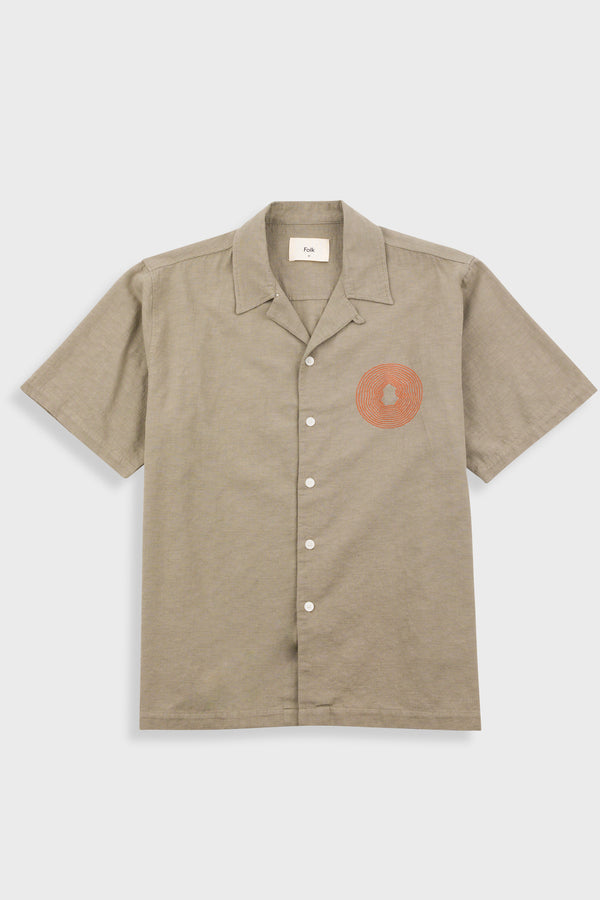 folk Relaxed Soft Collar Shirt - Sage
