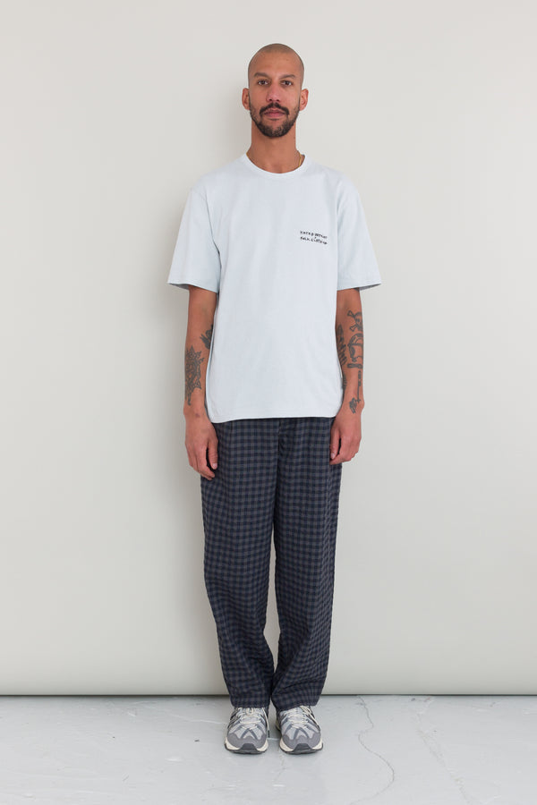 Folk Relaxed T-Shirt - Ice Blue Icon Print KG