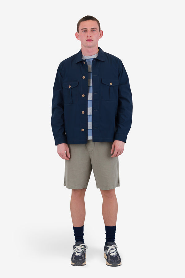 Folk Revere Overshirt - Navy