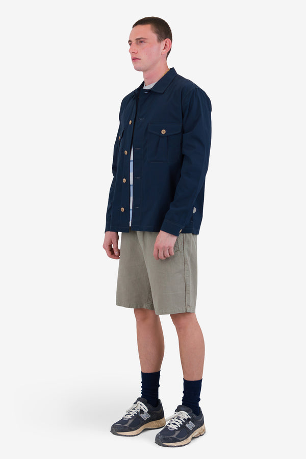 Folk Revere Overshirt - Navy