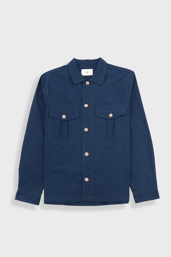 folk Revere Overshirt - Navy
