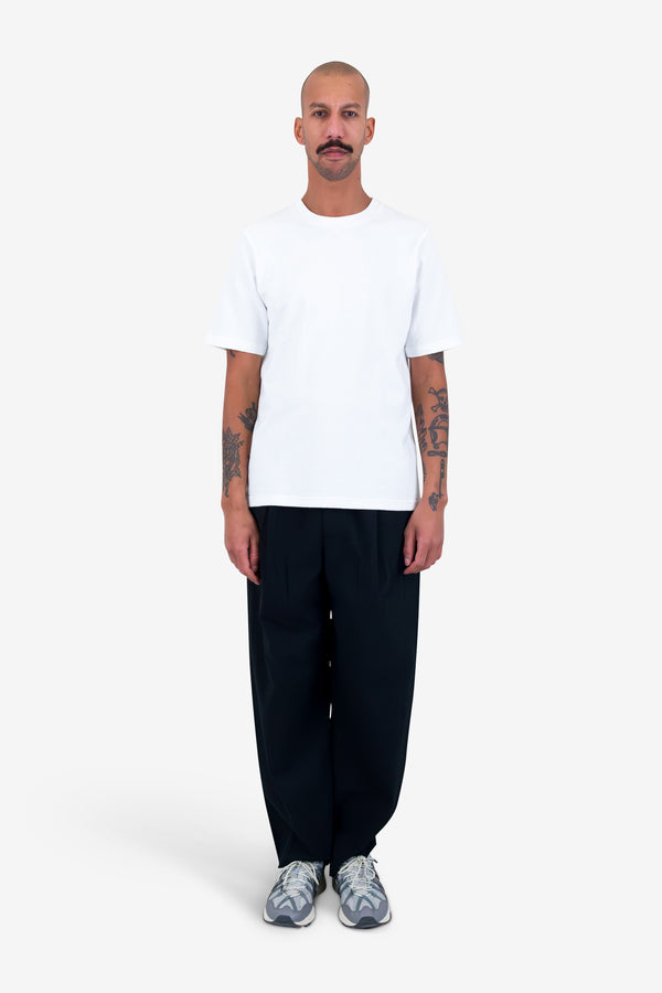 Folk Short Sleeve Textured T-Shirt - Bright White