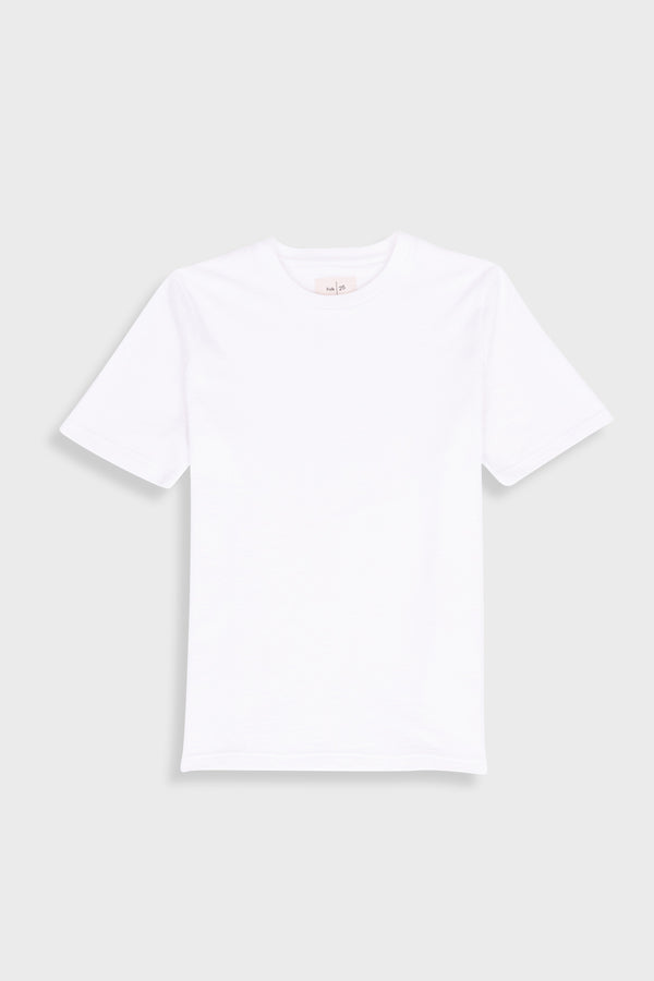 folk Short Sleeve Textured T-Shirt - Bright White