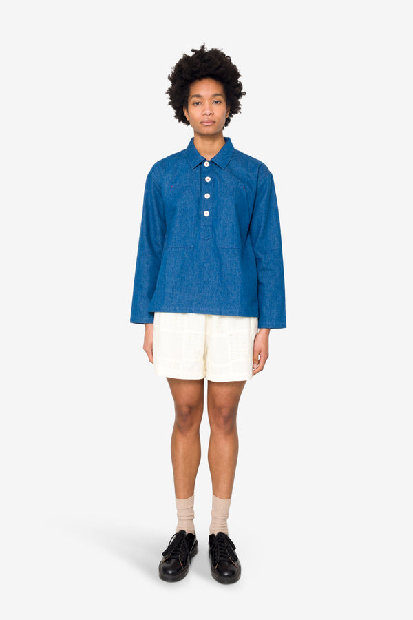 Folk Sideline - Sunny Shirt - Indigo
