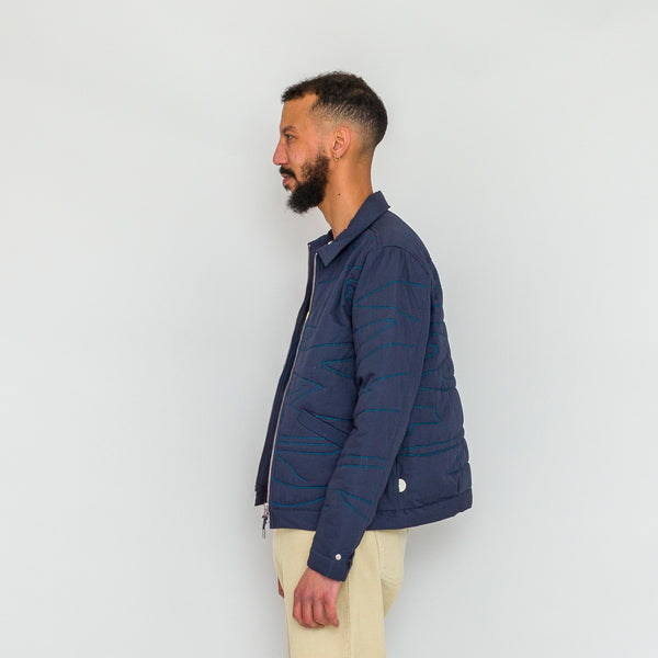 Folk Signal Blouson - Navy Quilt TH