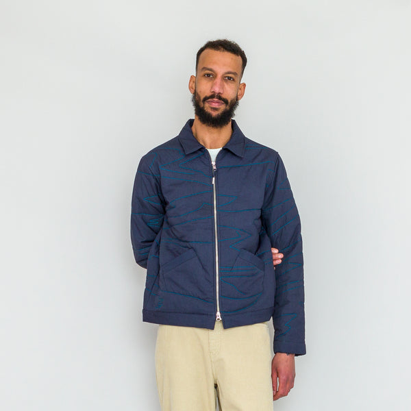 Folk Signal Blouson - Navy Quilt TH