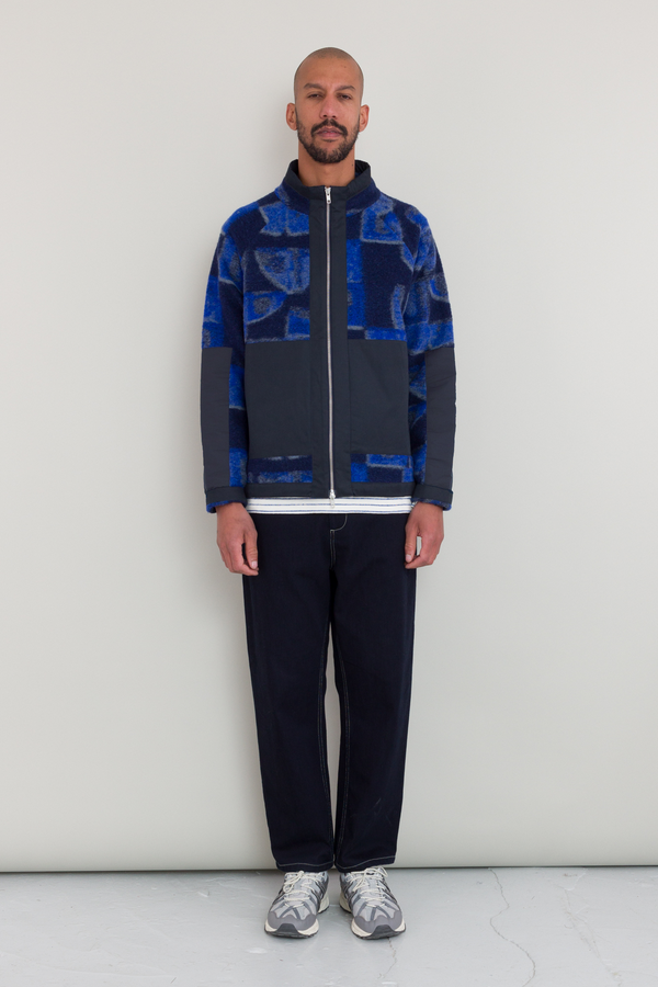 Folk Signal Fleece - Blue Multi KG