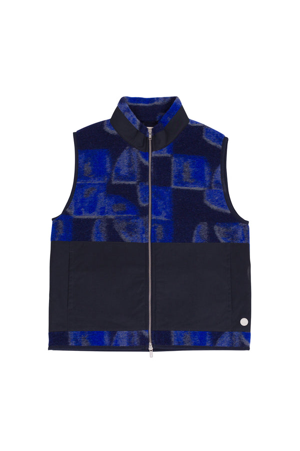 folk Signal Gilet - Blue Multi KG