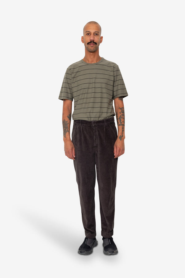 Folk Signal Pant - Black Grape Chunky Cord