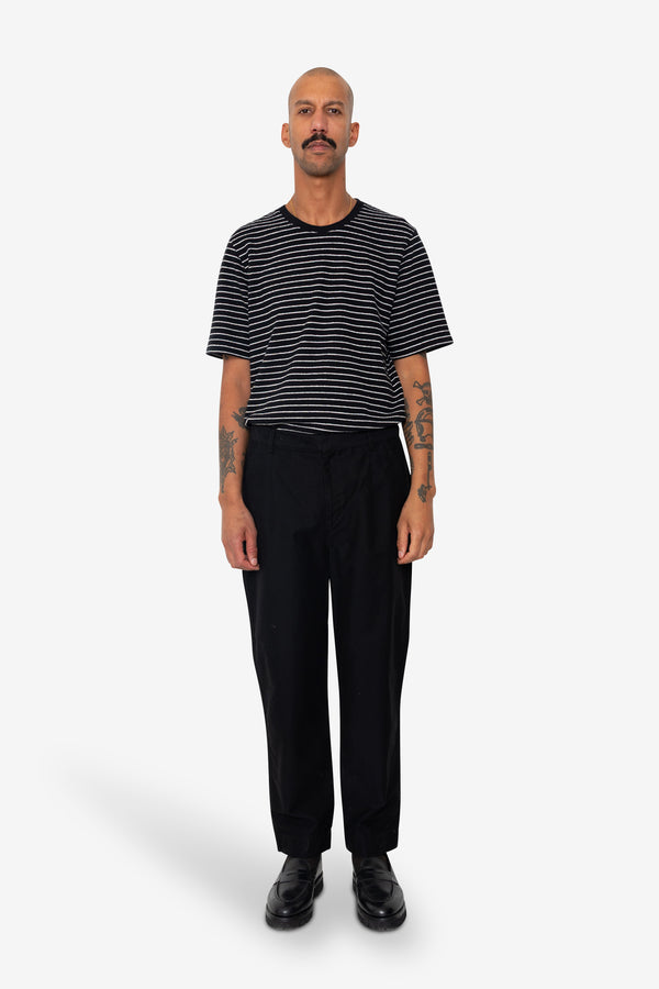 Folk Signal Pant - Black Slub