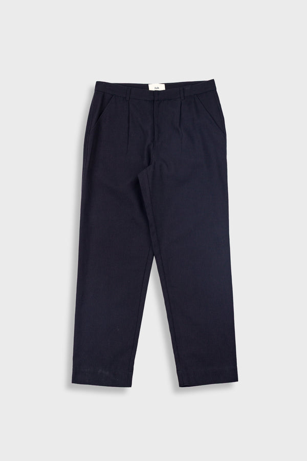 folk Signal Pant - Black Slub