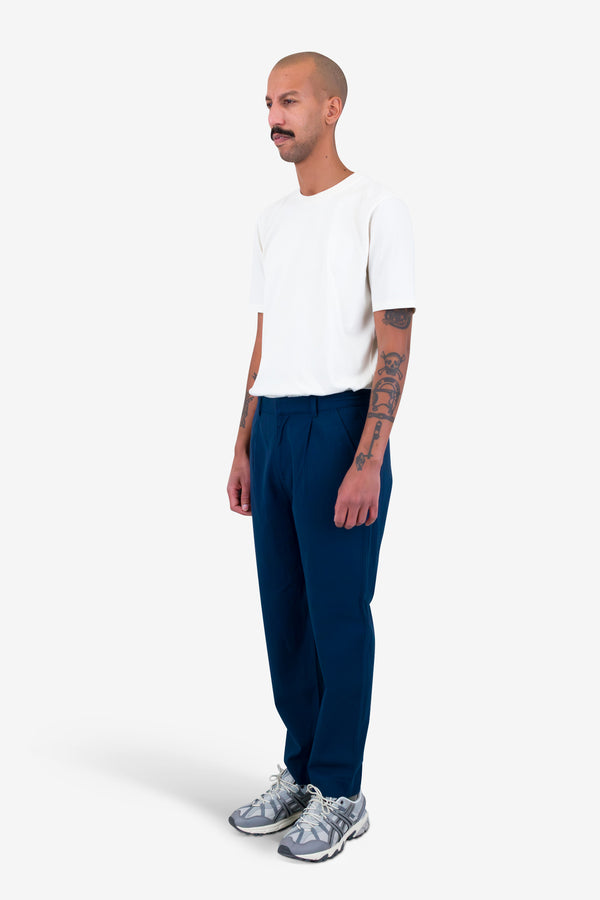 Folk Signal Pant - Navy Linen