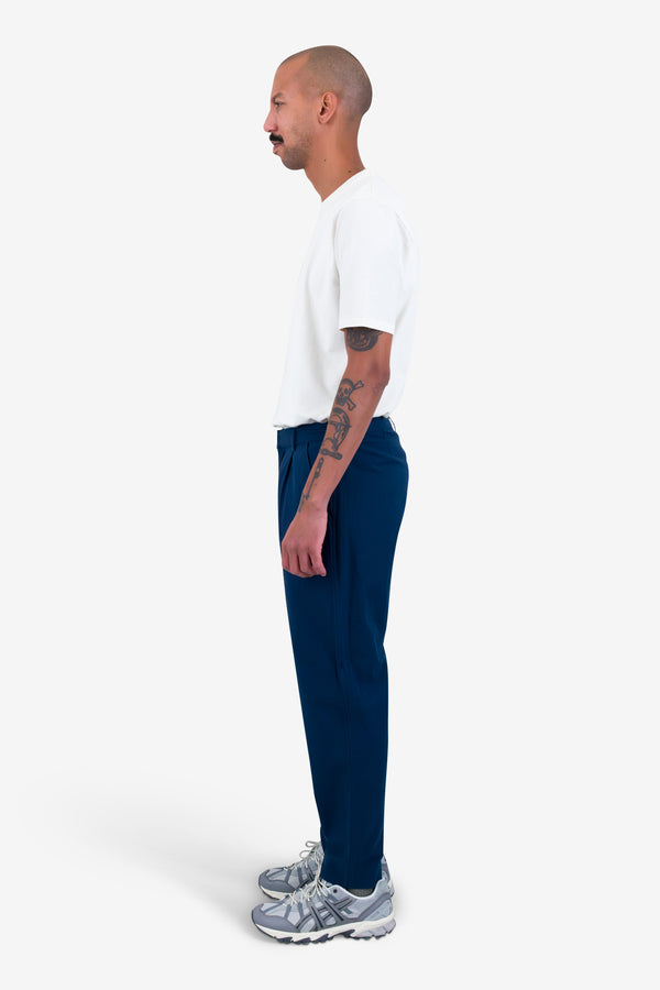 Folk Signal Pant - Navy Linen