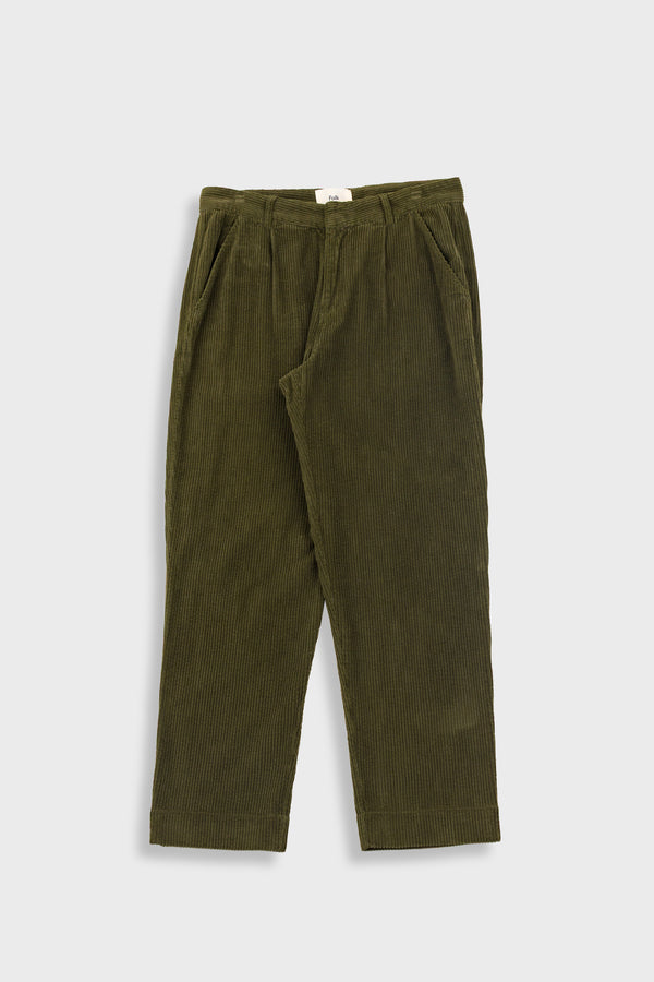 folk Signal Pant - Olive Chunky Cord