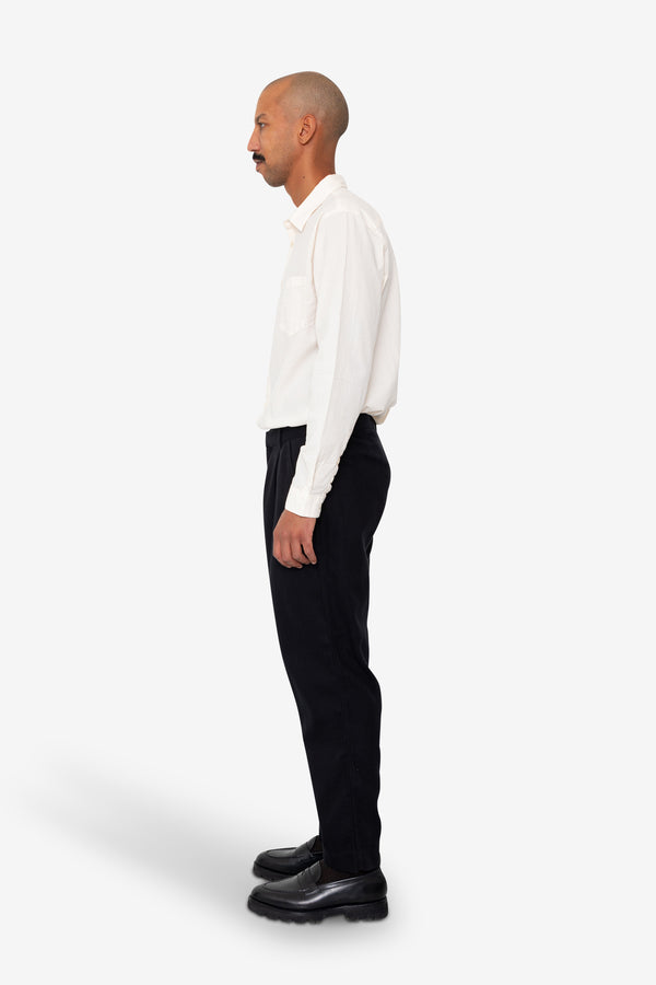 Folk Signal Pant - Soft Black Brushed Stripe