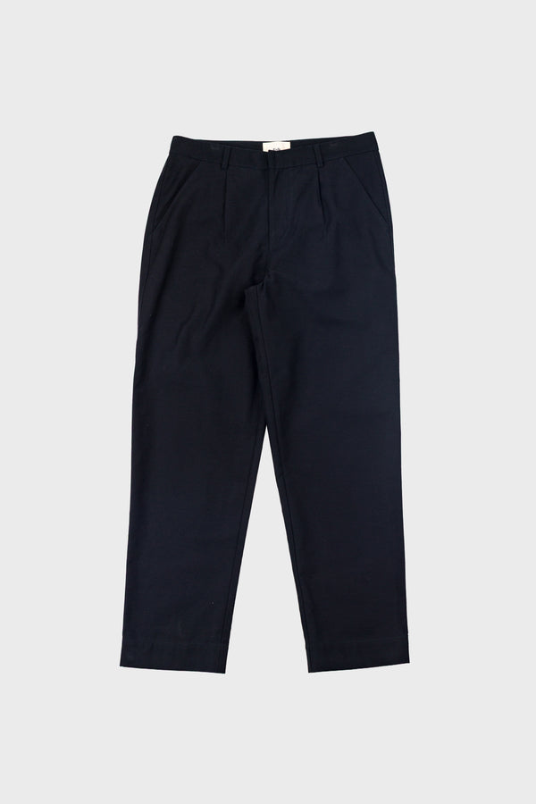 folk Signal Pant - Soft Black Brushed Stripe
