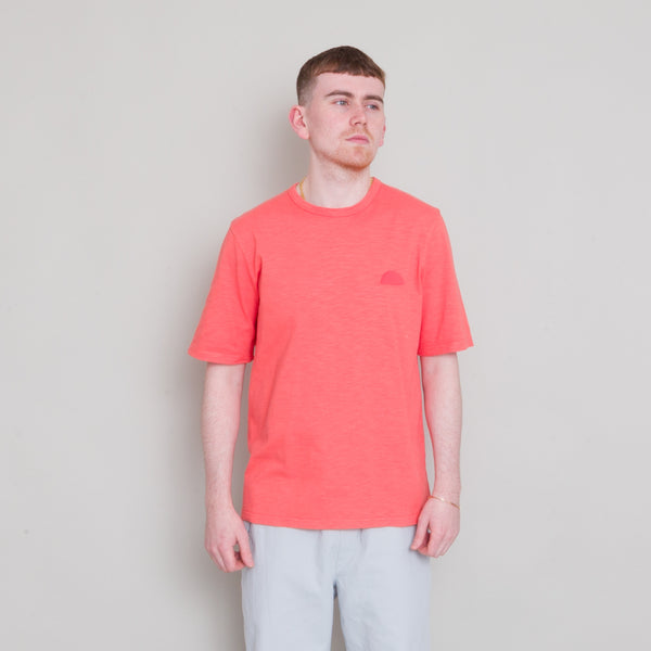 Folk Slub T-Shirt - Coral