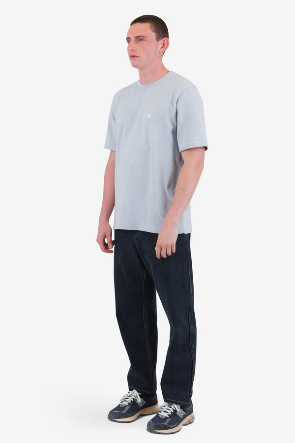Folk Slub T-Shirt - Mineral Blue