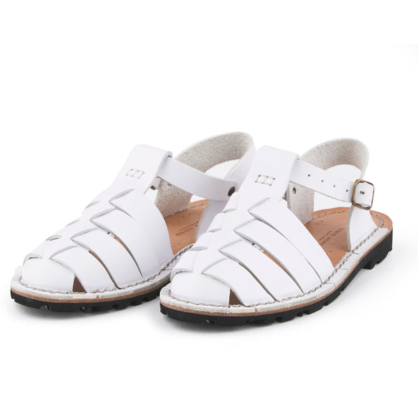 folk Steve Mono - Artisanal Sandals 10/09 - White