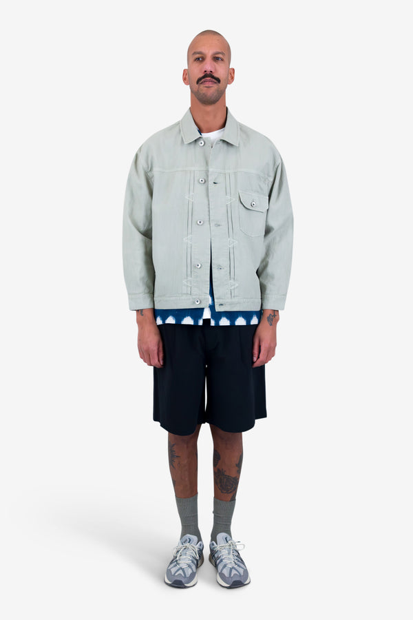 Folk Trucker Jacket - Light Sage