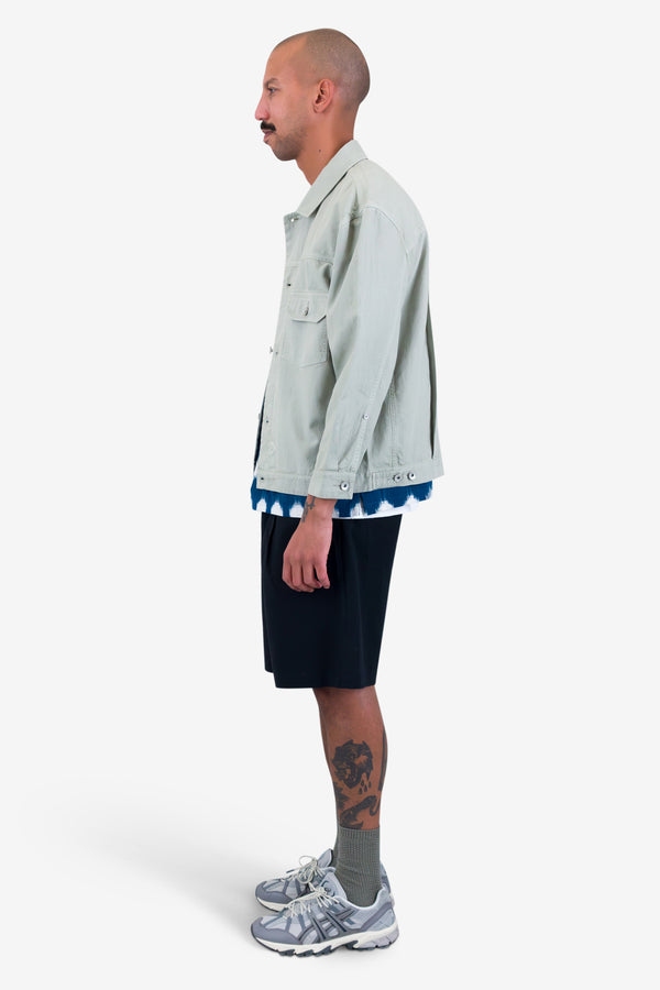 Folk Trucker Jacket - Light Sage