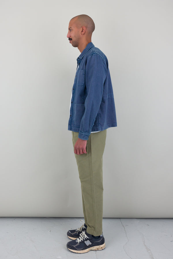 Folk Twill Assembly Jacket - Dusty Blue