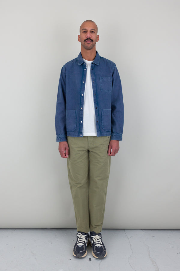 Folk Twill Assembly Jacket - Dusty Blue