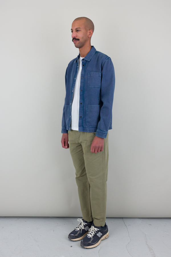 Folk Twill Assembly Jacket - Dusty Blue