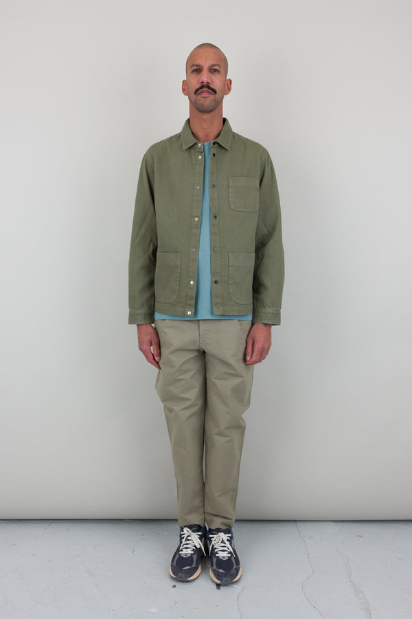 Folk Twill Assembly Jacket - Olive