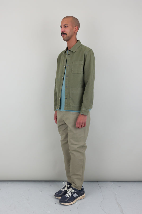 Folk Twill Assembly Jacket - Olive