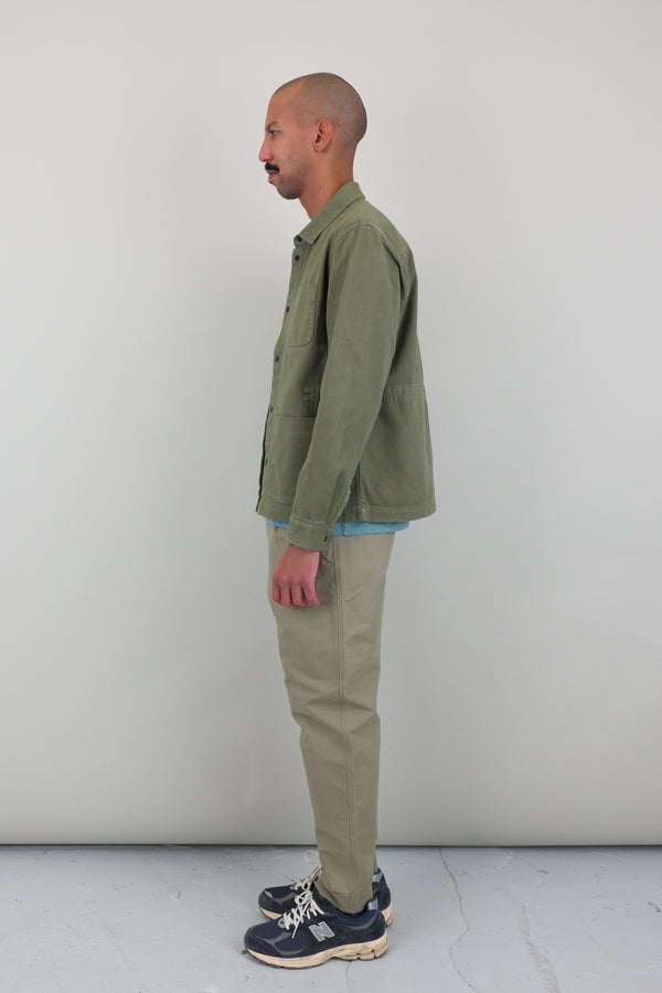 Folk Twill Assembly Jacket - Olive
