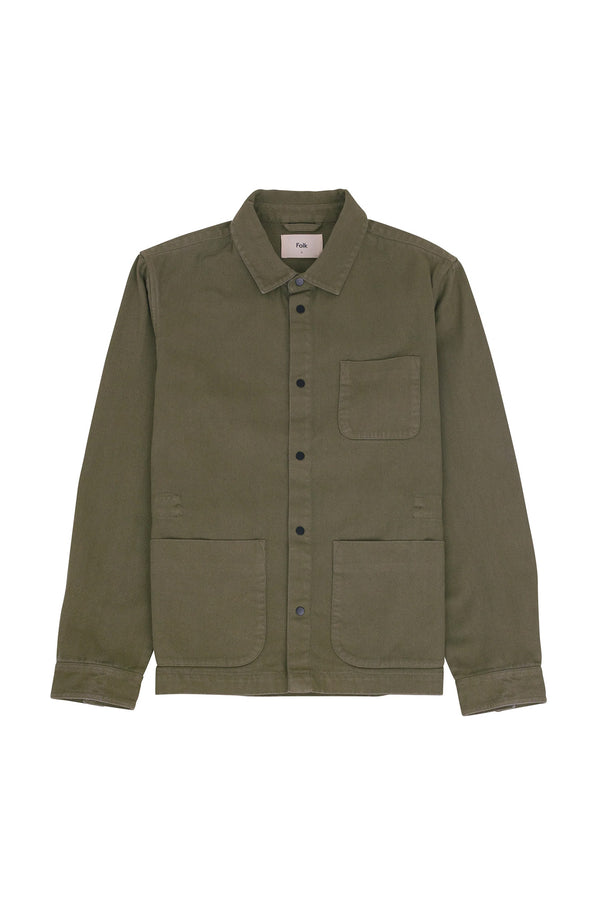 folk Twill Assembly Jacket - Olive