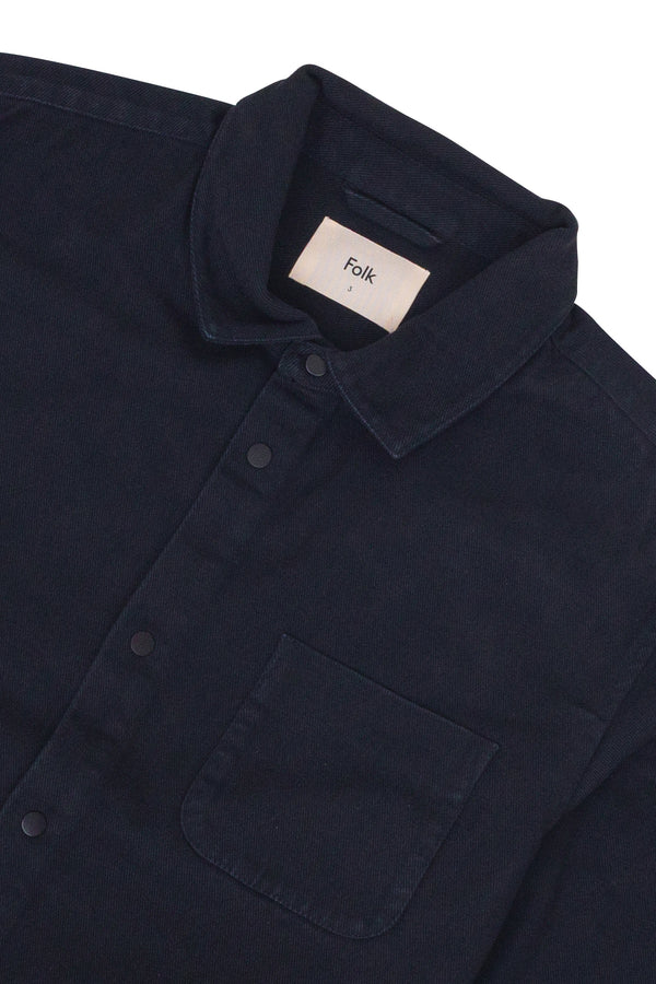 Folk Twill Assembly Jacket - Soft Black