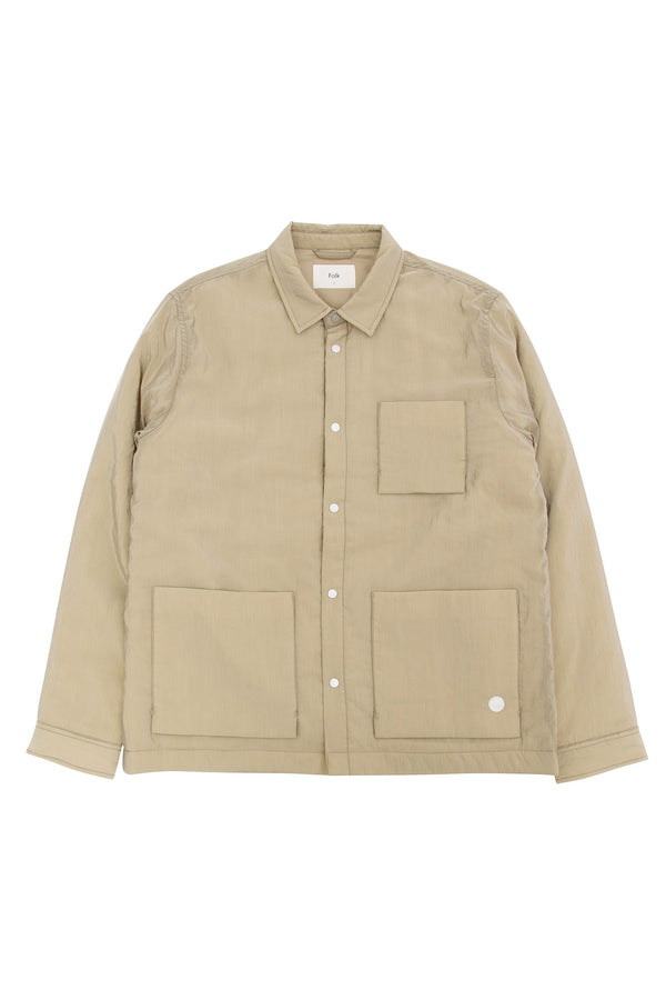 folk Wadded Assembly Jacket - Sage Green