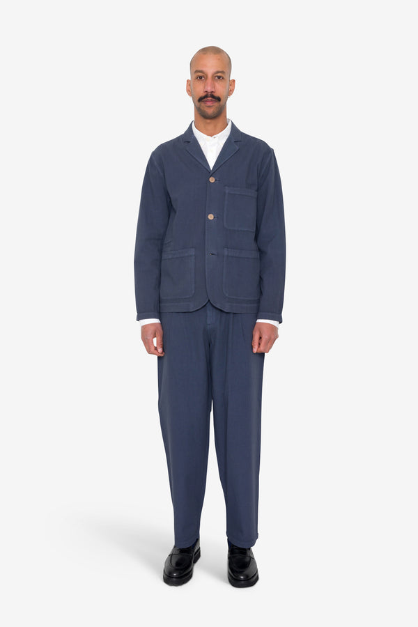 Folk Wide Fit Blazer - Slate